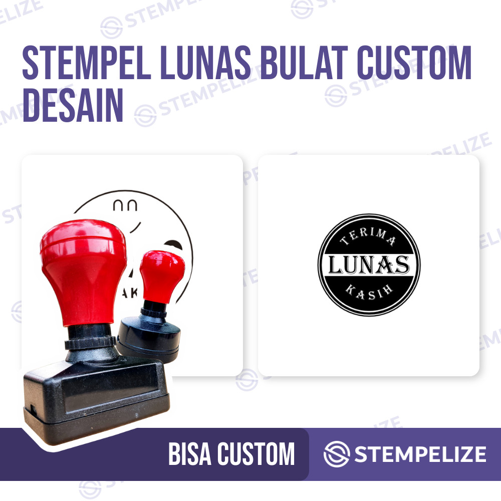 

Stempel Lunas Bulat Custom Desain