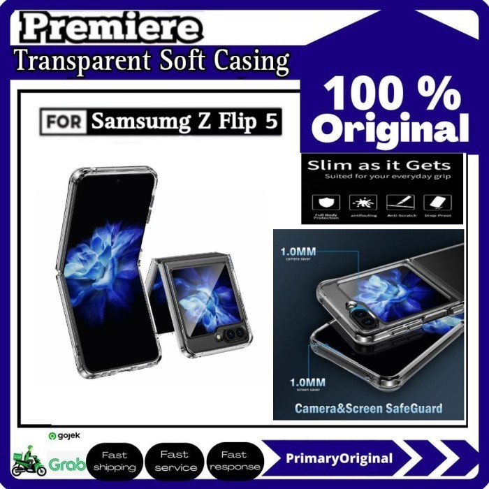 Case Samsung Galaxy Z Flip 5 Flip5 Transparent Soft Casing