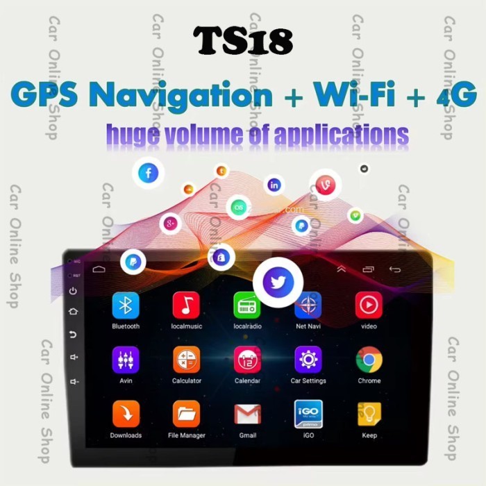 Head Unit Android TS18 UIS8518A Topway 9 Inch Ram 4/64 HU Ram 6/128 2k Qled Mobil Touch Screen Car S