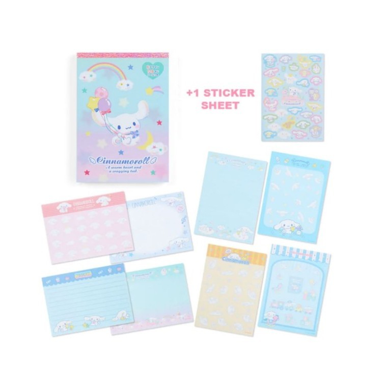 

[KUALITAS TERBAIK] Memopad 8 Design Notes Notepad Catatan Buku Notebook Sanrio Kuromi - Morol Balon