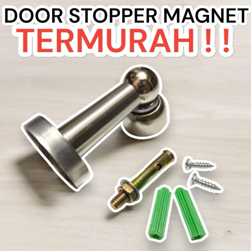 Penahan Pintu Magnet Door Stopper Stainless / Penahan Pintu Magnet Stainless / Door Stopper
