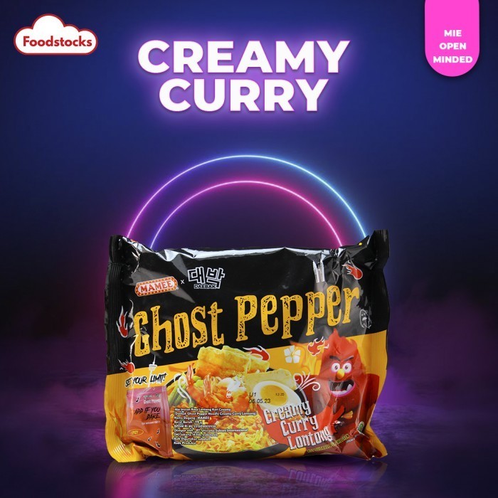 

TERLARIS Mamme Ghost Pepper Mie Instan 132 Gram - Creamy Curry