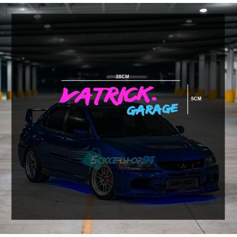 stiker cutting vatrick garage