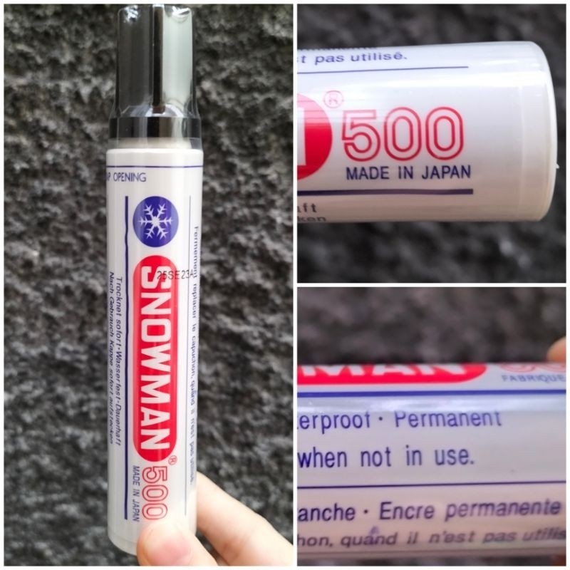 

[PCS] Spidol SNOWMAN JUMBO 500 permanent/ tidak bisa dihapus - ABO
