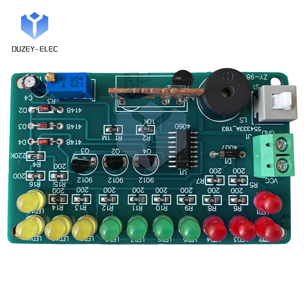 

DC4.5-5V CD4060 SMT DIY Music LED Color Light Circuit Soldering Practice Module Electronic Teaching Soldering Demo Kit