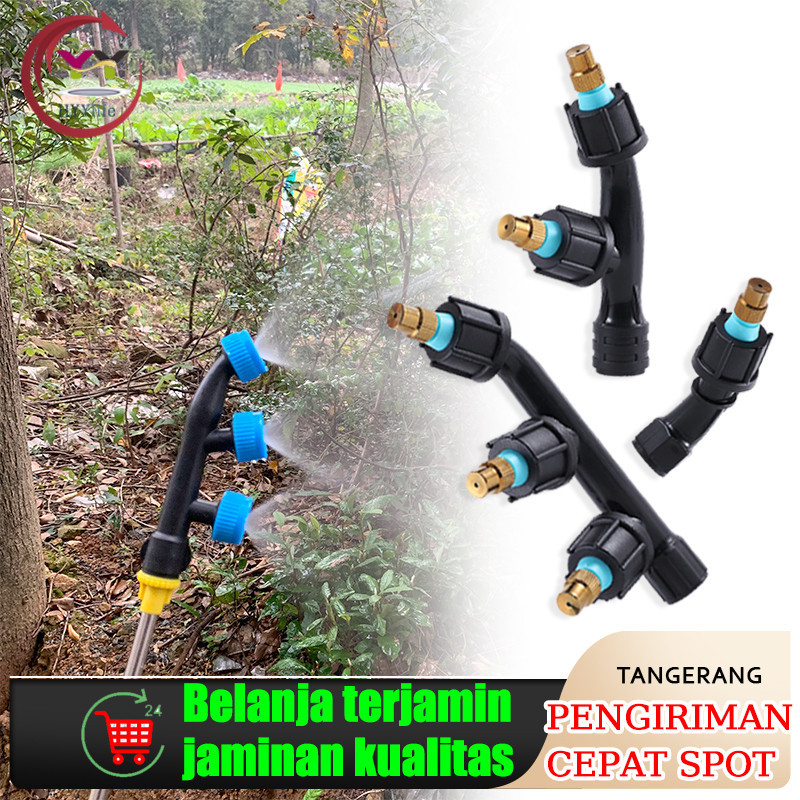 Tiga kepala Spuyer Nozzle Sprayer Elektrik/Manual Elektrik