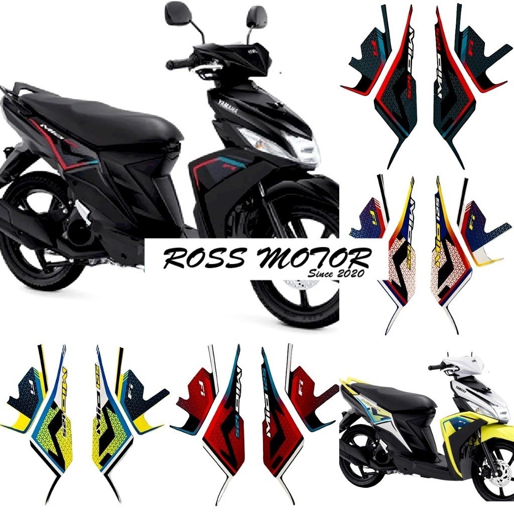 Striping stiker polet motor yamaha Mio m3 125 mio125 FI 2022 Fullset list stiker motor standar