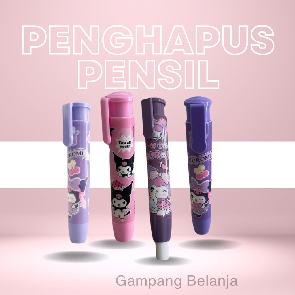 

Penghapus Pensil Mekanik Motif Karakter Kartun / Hapusan Eraser Bentuk Pensil / Penghapus Pensil Mekanik Motif Karakter Lucu