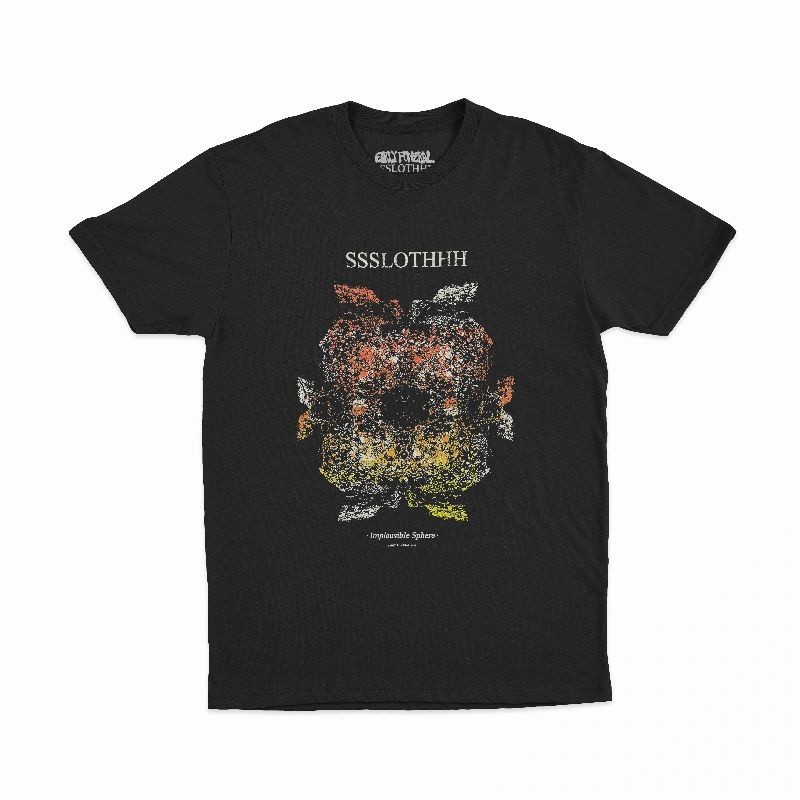 KAOS BAND Tshirt Ssslothhh - Implausible Sphere Bahan Cotton Combed 24s Tebal