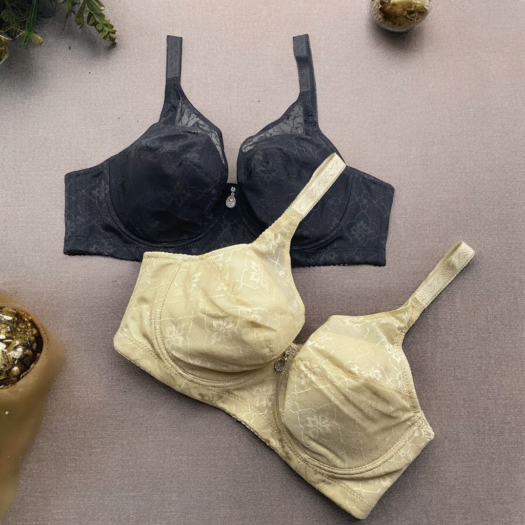 Bra Premium Jumbo KALLY 1399 - Berkawat - Tanpa Busa - Size 38-46 - Cup E