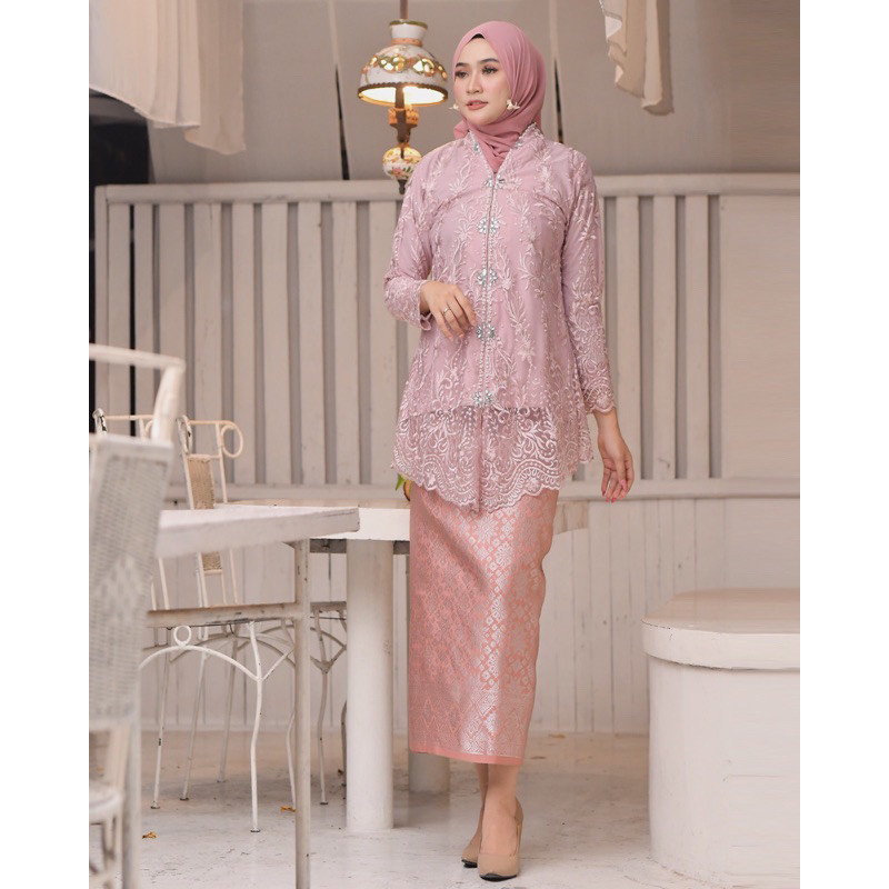 (BISA COD) Setelan Kebaya encim Rok songket Tunik Brukat Busui Baju Kebaya Modern Kebaya Pesta kebay