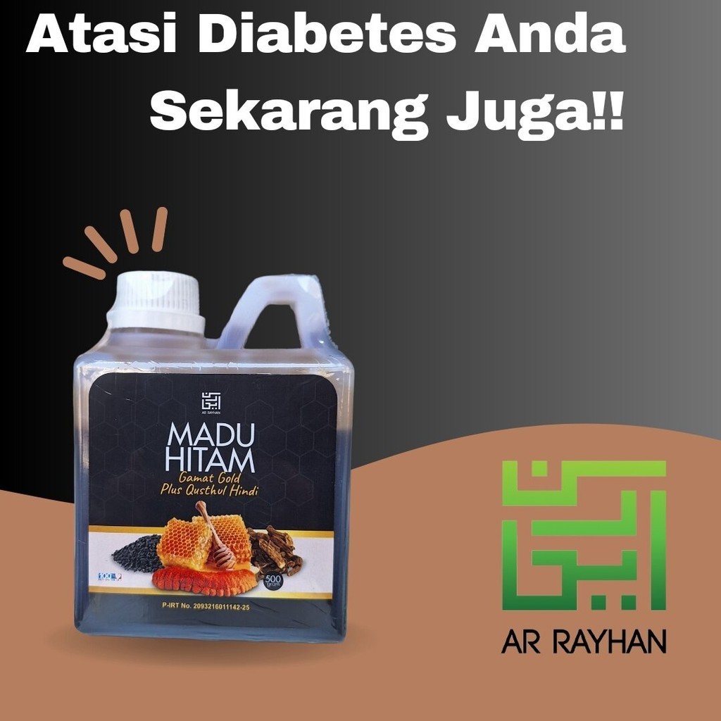 

Madu Hitam Pahit Gamat Gold Ar Rayhan 500 gr Propolis Bidara Habbatussauda Sambiloto Plus Brotowali Insulin Diabetes Gula Darah Alami Asli