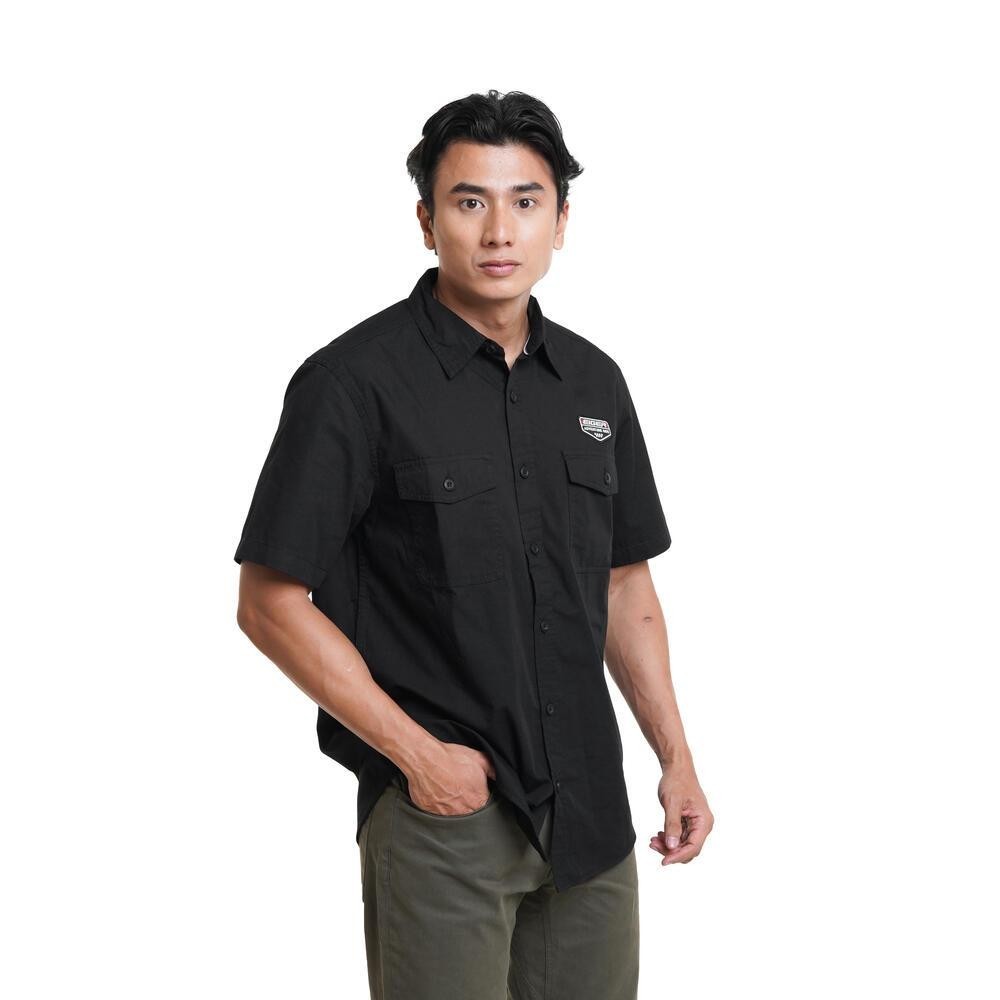 EIGER KEMEJA LENGAN PENDEK NEW MADRAS SHIRT - BLACK