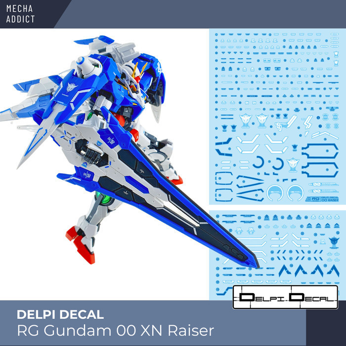 Water Slide Decal RG Gundam 00 XN Raiser By DELPI
