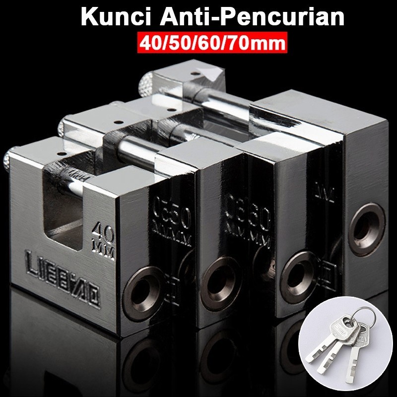 OK CODkunci Gembok Panser/Gembok Stanless Anti Karat/Gembok Anti Maling Anti Potong Susah Potong
