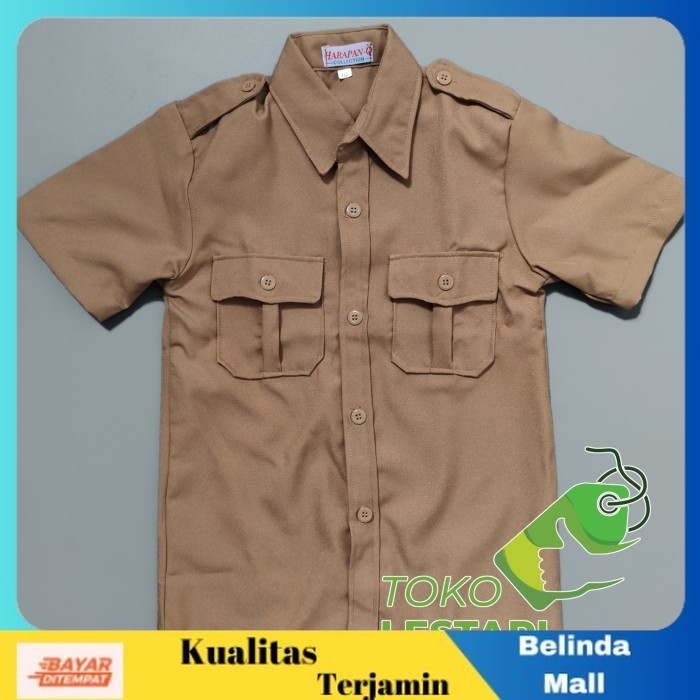 

⭐KUALITAS TERBAIK⭐ Seragam Kemeja Pramuka Penggalang SMP SMA Tangan Pendek Putra Big Famatex, 16 Terlaris