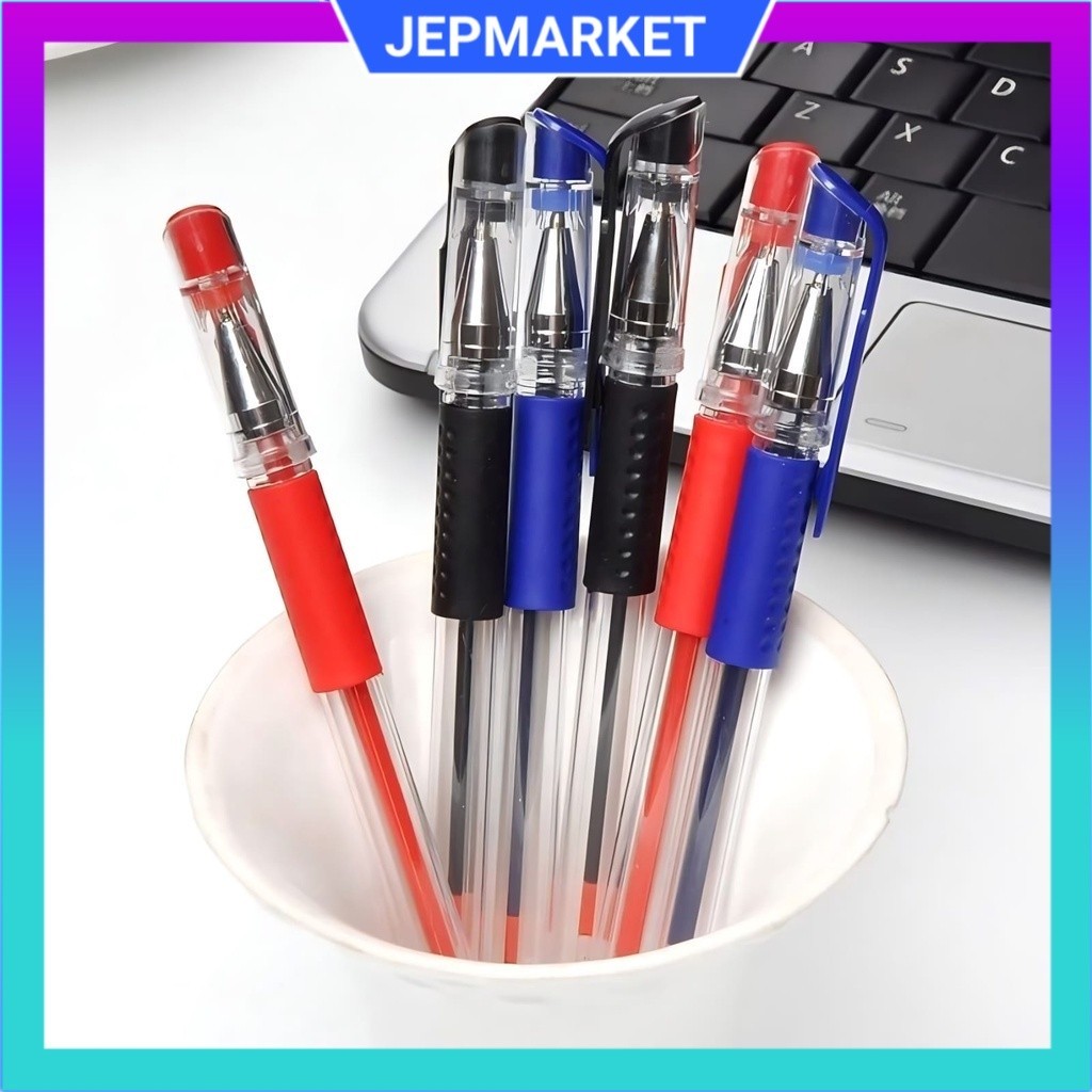 

Pulpen Cair Pena 0.5mm Standar Tinta Gel Hitam Merah Biru 0,5mm Pen Gel Mini Pena Jel Kepala Mata Jarum JEPMARKET