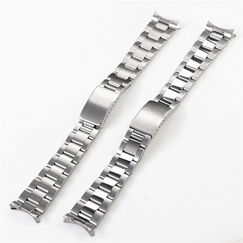 19mm 20mm Stainless Steel Oyster Band For Seiko Sxns80 Snxs79 Seiko 5 Snxs79k Snxs77k Snxs73 Casio W