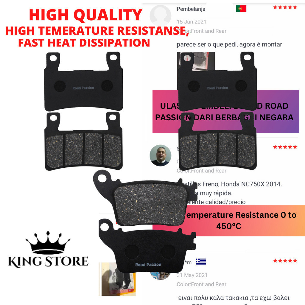 Kampas rem Motor Kawasaki Ninja ZX-6R ZX6R ZX 6R ZX636 ZX 636 2013 - 2020