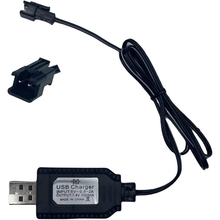 Kabel Adaptor Charger Baterai Lithium 7.4V RC 4 Pin Lithium USB
