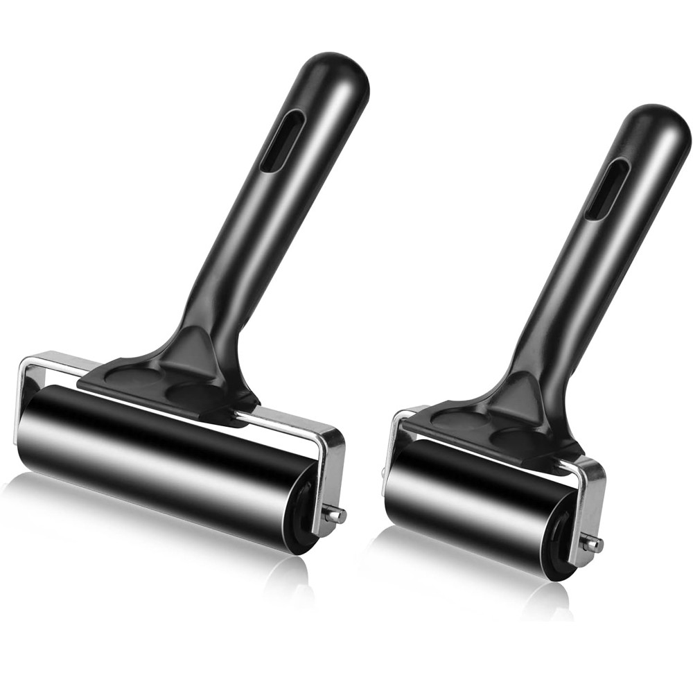 

6/10cm Brayer Rollers Crafting Brayer Rollers for Printmaking Brayer Tool Paint Brush Ink Applicator Art Craft Oil Painting Tool