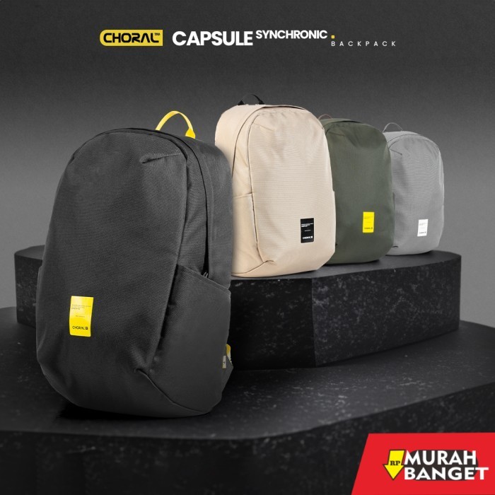 tas ransel wanita import CHORAL CAPSULE BACKPACK | TAS RANSEL PRIA WANITA | TAS PRIA WANITA - Army