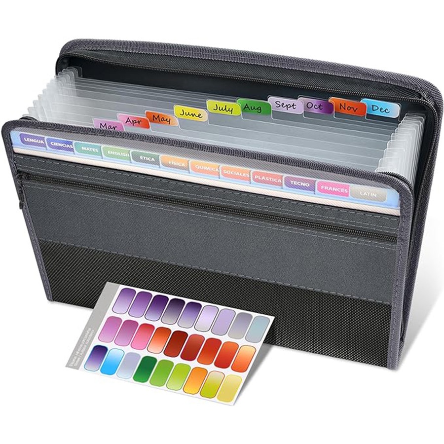 

Kobest Expanding File Organizer 13 Pocket Accordion A4 Document Ziper Folder Bag Hot Style