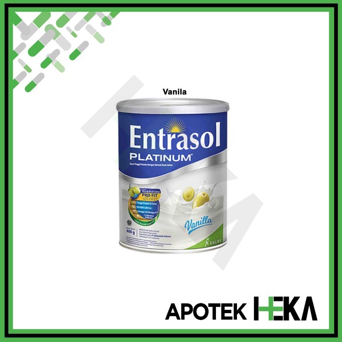 

Entrasol Platinum 400 g - Susu Tinggi Kalsium - Vanila