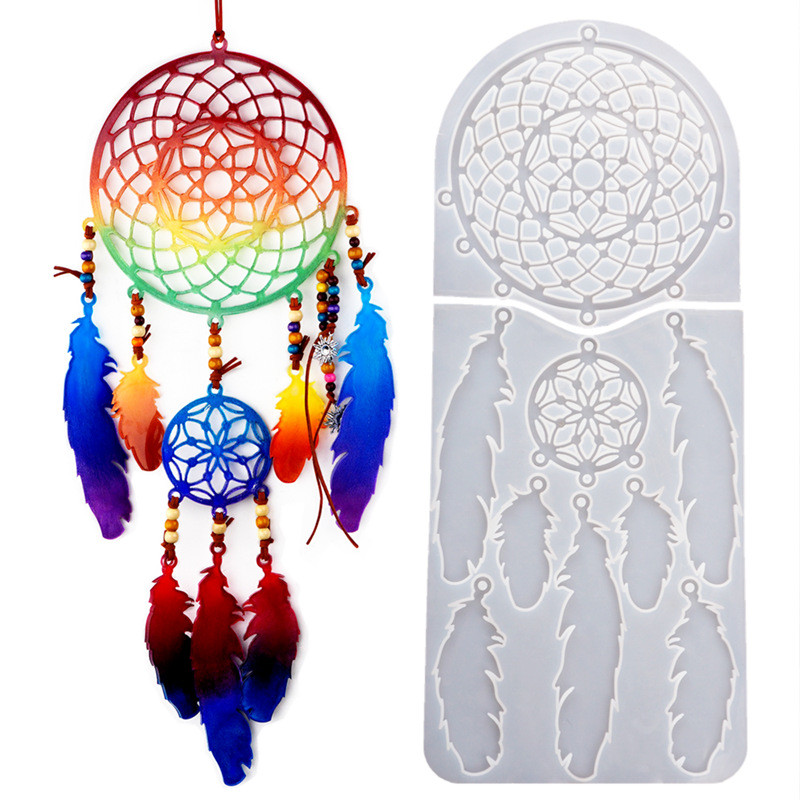 

DIY Epoxy Resin Crystal Dream Catcher Wall Decoration Silicone Mold Jewelry Tools Jewelry Accessories
