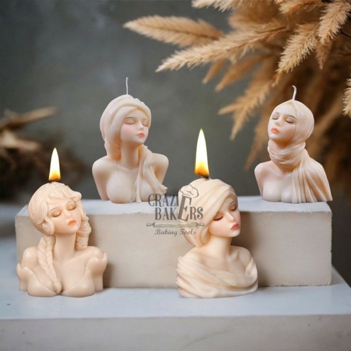 Cetakan SIlikon Sweet Goddess -   Female Half Body Portrait Wanita Setengah Badan 3D Mold - Goddess 