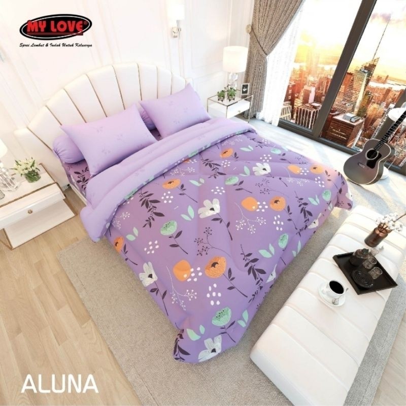 Bedcover Bed Cover Set My Love Sprei Size 180x200 dan 160x200 Tinggi 30cm