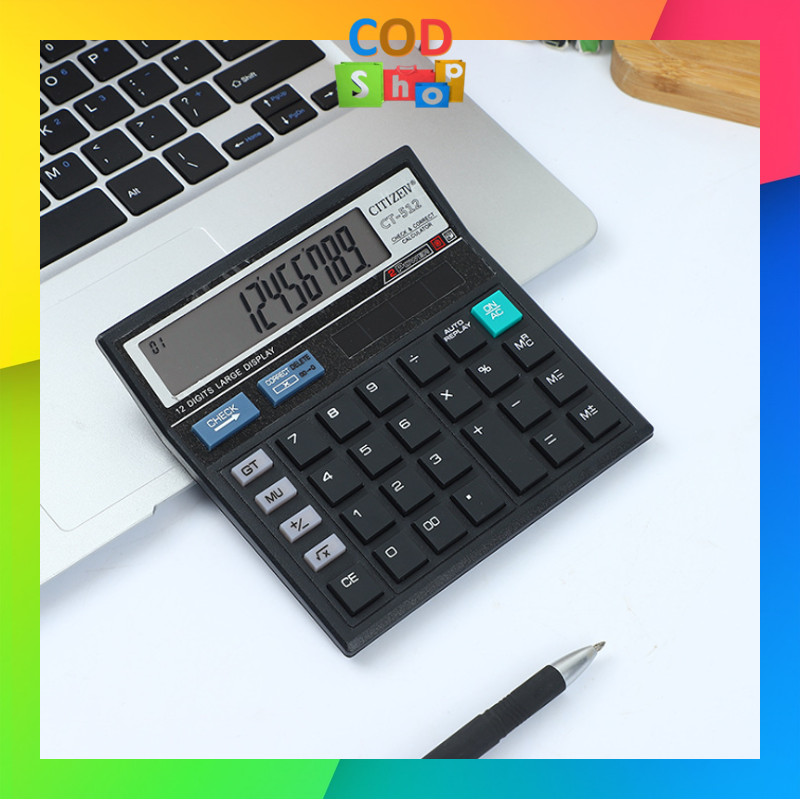 

Cod - 6551Kalkulator Dagang CT-512 / Kalkulator Dual Power / 12 Digits Dual Power Calculator / Kalkulator CT-512 12 Digit