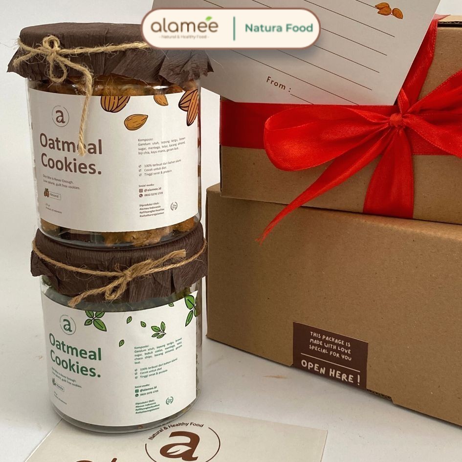 

ALAMEE Hampers Cookies Lebaran Idul Fitri Cemilan Kado Ulang Tahun Lahiran Wedding Wisuda Ramadhan Natura Food