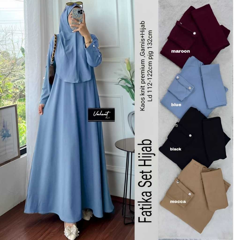 Fashion Wanita FATIKA SET HIJAB  From VaLeNT