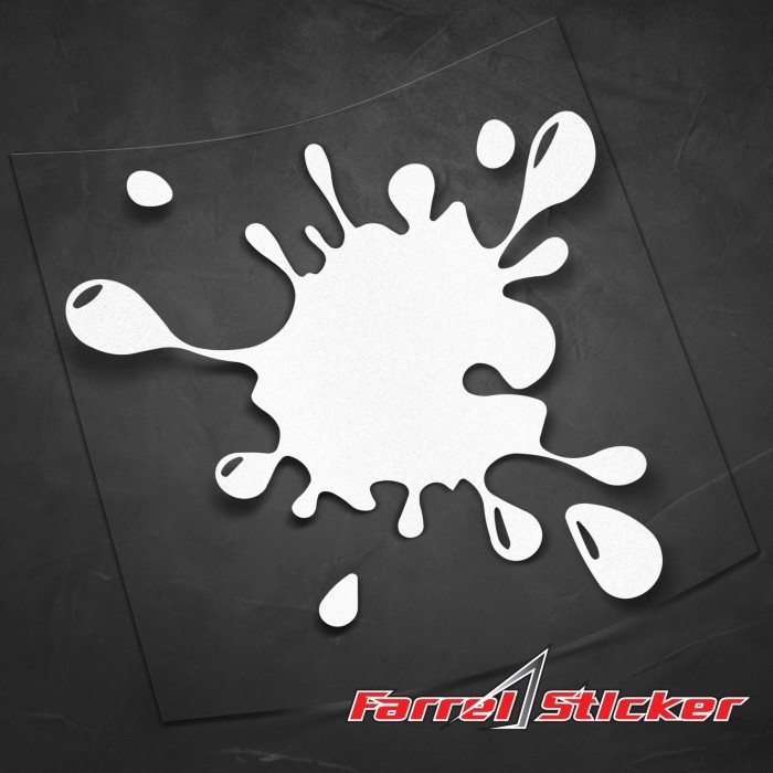 

Sticker Bercak Sticker Cipratan Cutting - Putih