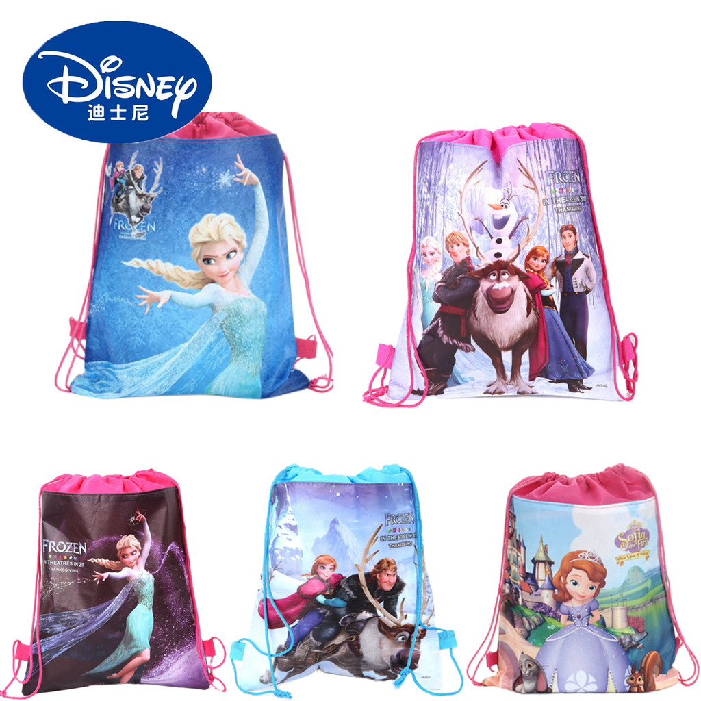 

Anime Frozen Princess Nonwoven Drawstring Bag Elsa Anna Party Decorations Gift Bag Kid Birthday Party Baby Shower Supplies Gift