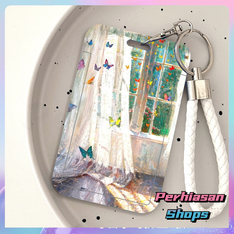 

【Perhiasan Shops】ID CARD HOLDER MOTIF KAWAII TEMPAT KARTU PHOTOCARD PHOTO CARD Dilengkapi Dengan Tali Tangan Berkualitas Tinggi Mendukung Diskon Untuk Pembelian Grosir,Kupu-kupu dengan kualitas lukisan minyak yang luhur