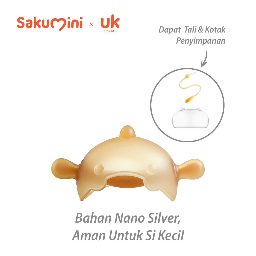SAKUMINI Silicone Hand Teether Bracelet Mainan Gigitan Gelang Bayi | Teether Gelang Bayi Menyerupai 