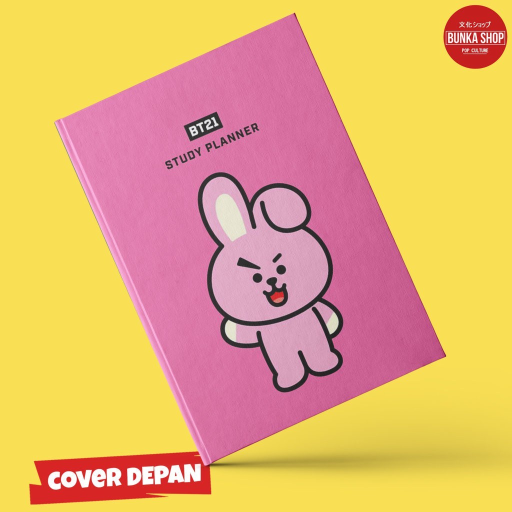 

Note Book Hardcover Musik Korea Kpop BT21 Cooky B Ukuran A5 Buku Tulis Catatan Murah Gift Couple