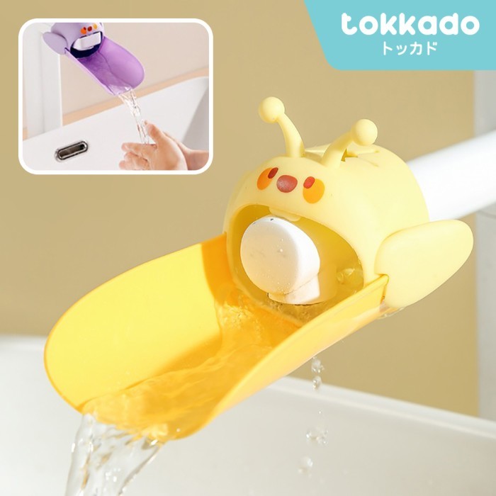 TOKKADO Biggo Faucet Extender Sambungan Keran Silikon Anak Karakter Kartun Lebah Lucu Unik