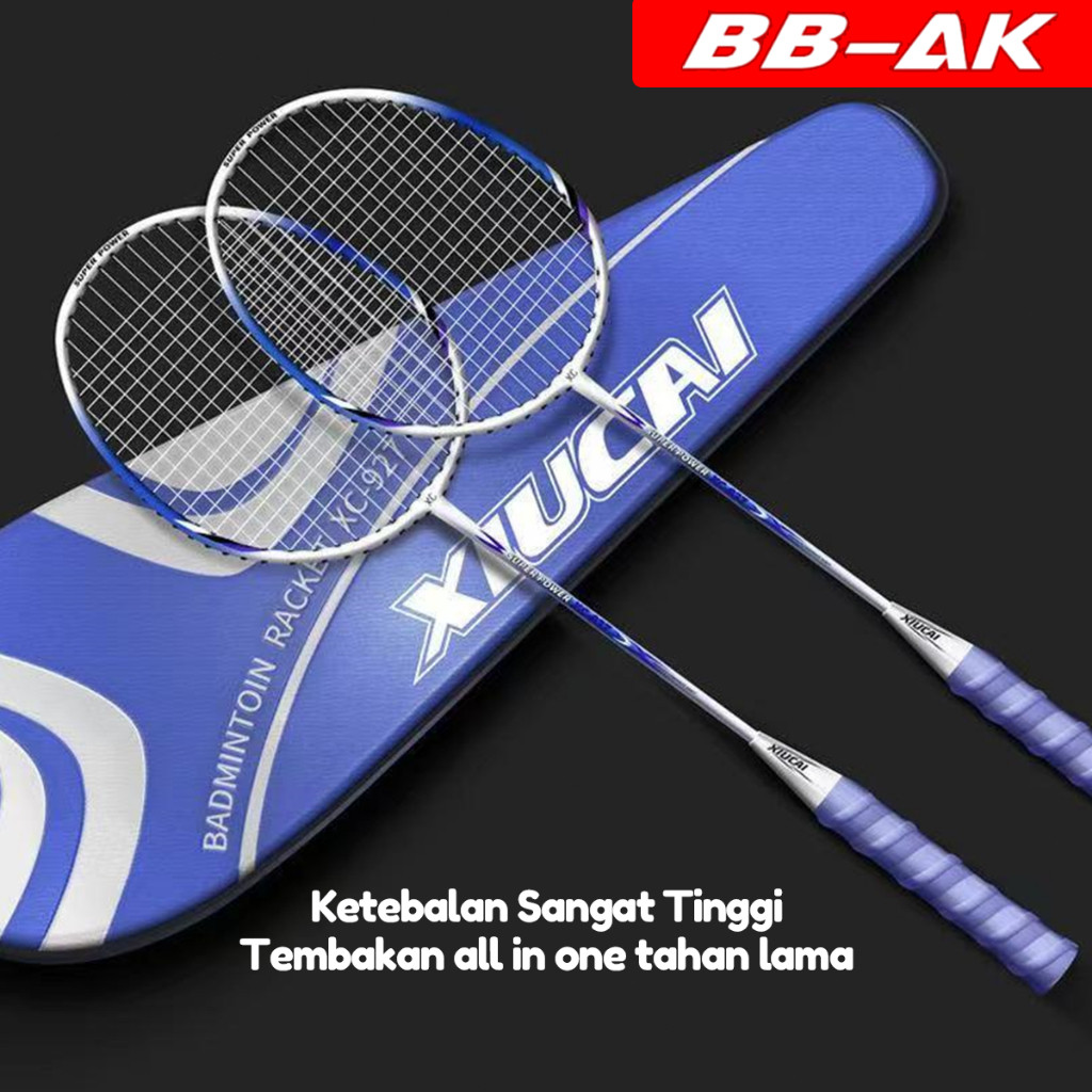 RAKET BULU TANGKIS/ RAKET BADMINTON ISI 2 GRATIS BAG/KOK BULUTANGKIS/SHUTTLECOCK/KOK BADMINTON