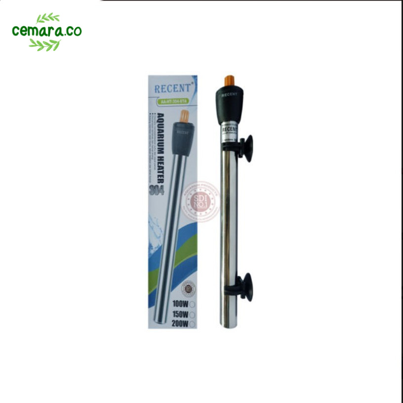 Heater Aquarium Kolam Stainless Ikan koi Koki Louhan Arwana 25w 50w 75w 100w Cemara.co