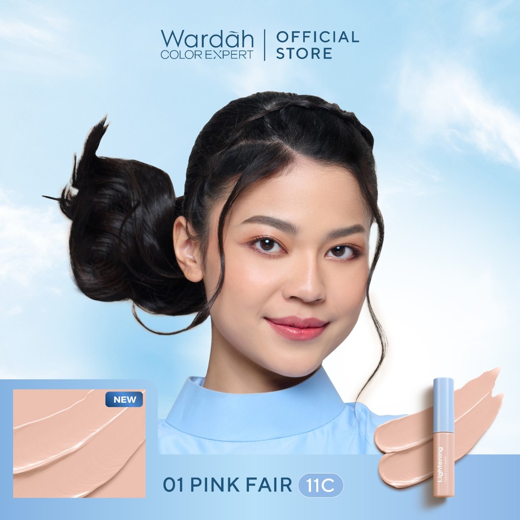 [Gift Not For Sale] Wardah Lightening Liquid Concealer 01 Pink Fair (11C) 6 g