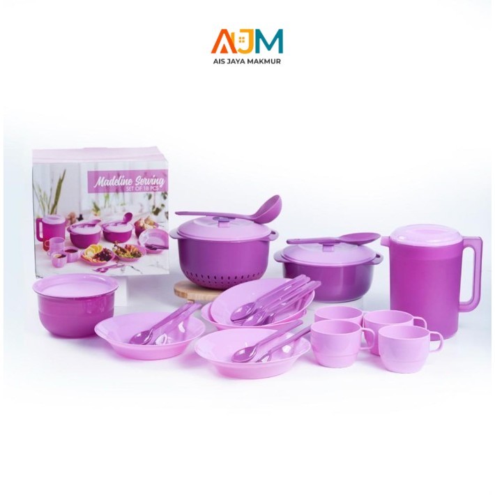 TEMPAT MAKAN PRASMANAN SERVING SET 18 PCS / MADELINE WADAH / MANGKOK