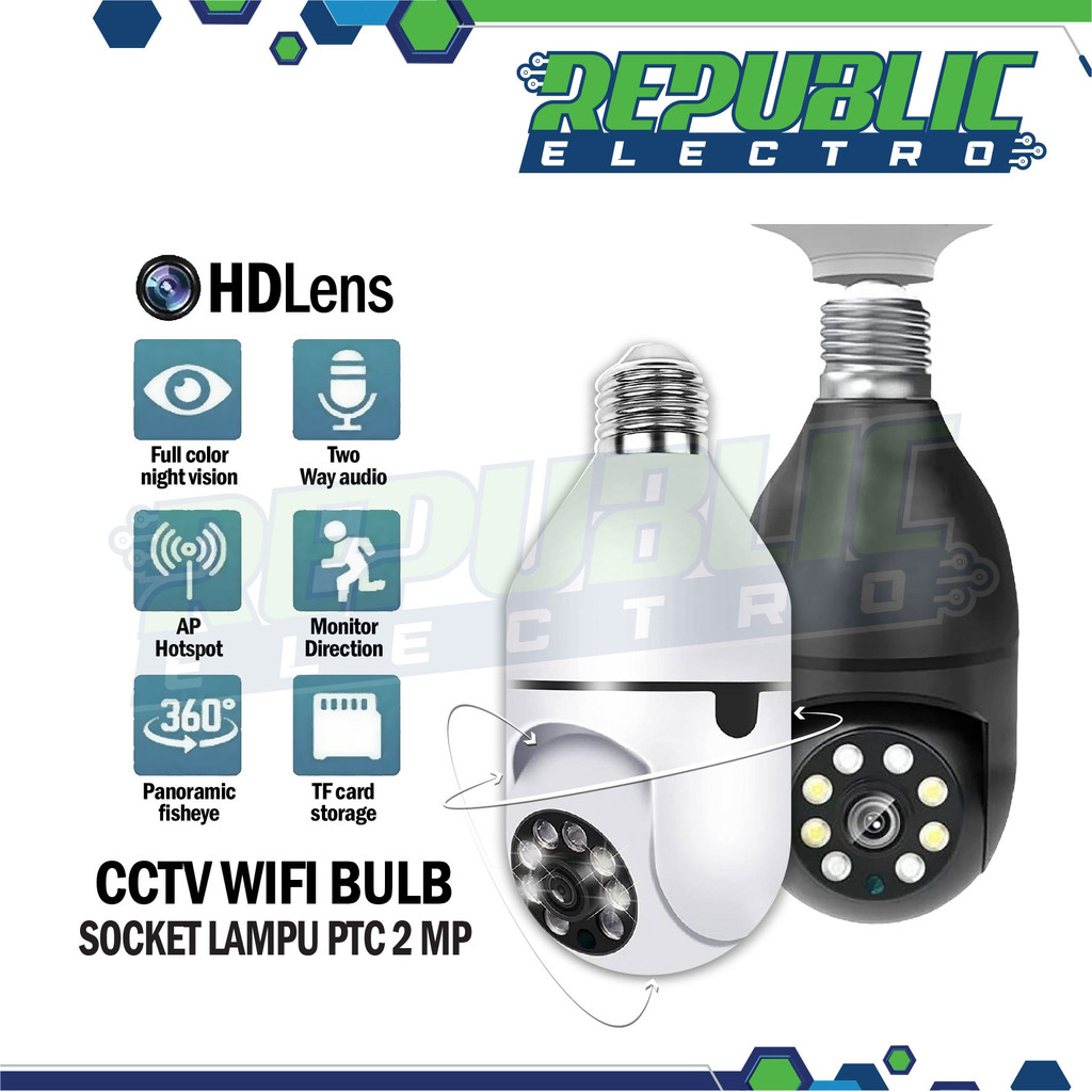 CCTV lampu panora I-100 cctv wifi bulb