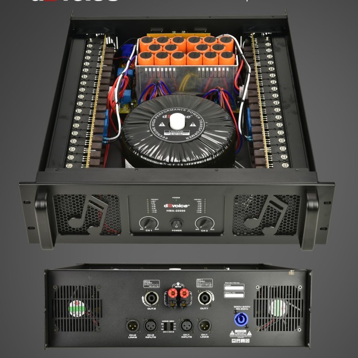 Power Amplifier dBvoice HMA-20000 Original dB Voice HMA 20000 Class H Full Macro HMA20000 Komponen