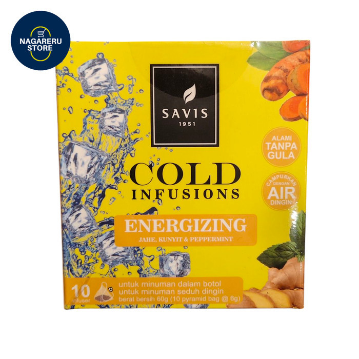 

Savis 1951 cold infusions energizing jahe, kunyit dan peppermint 60gr