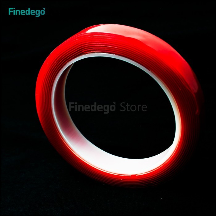 Double tape Isolasi Transparan bening 15mm 1mm 3m 1.5cm