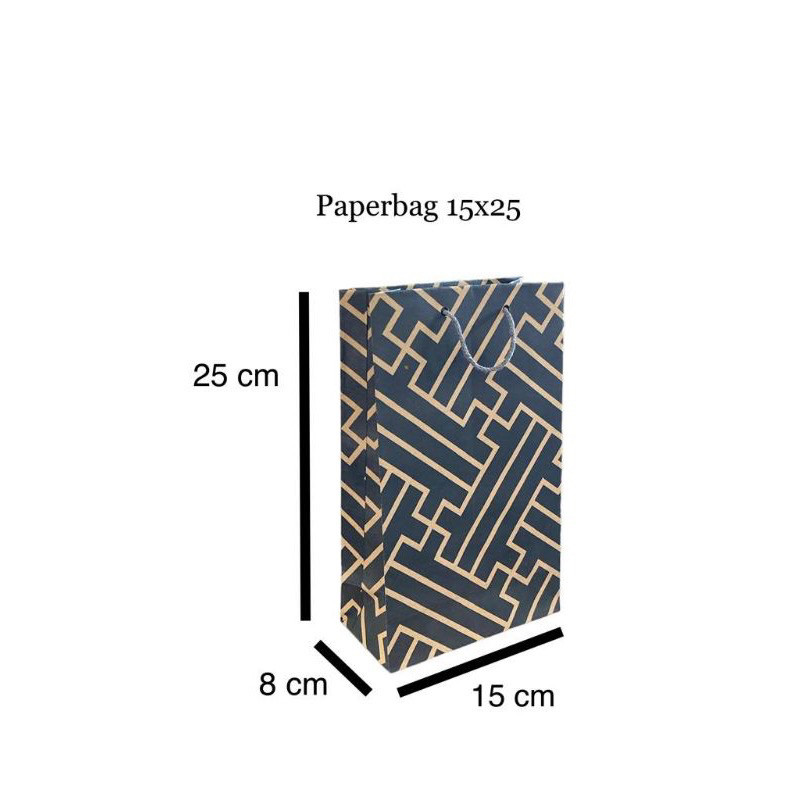 

[TERMURAH] PAPERBAG MOTIF MINIMALIS UKURAN 15x8x25