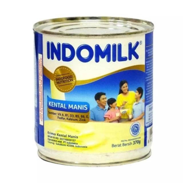 

pekanbaru / Indomilk Susu Kental Manis Putih 370gr / 370 gram / sweet milk drink mix